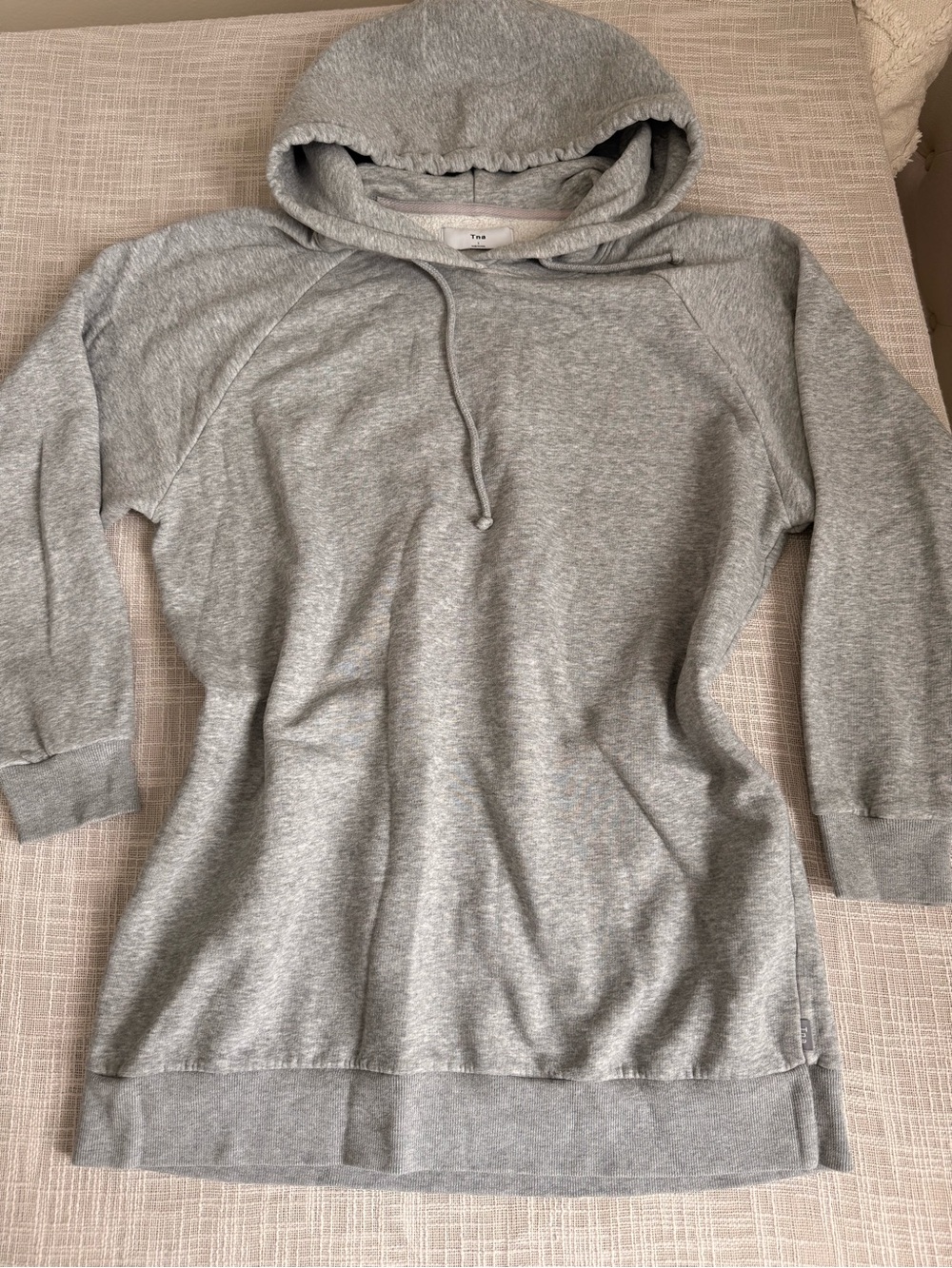 TNA Aritzia Gray Fleece Oversized Hoodie Size 1